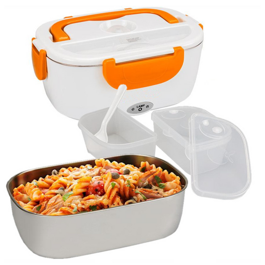 Hot Meals. Anytime. Anywhere. 2-In-1 Electric Heating Lunch Box