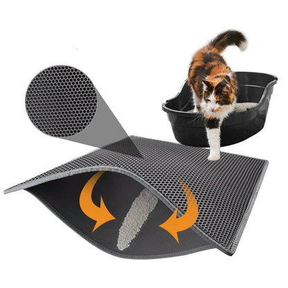 Smart Honeycomb Kitty Litter Mat – Trap Mess, Save Stress