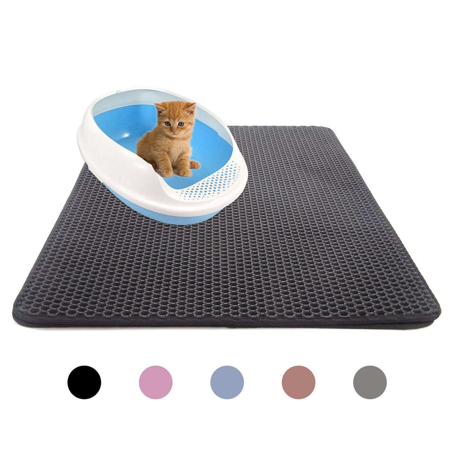 Smart Honeycomb Kitty Litter Mat – Trap Mess, Save Stress
