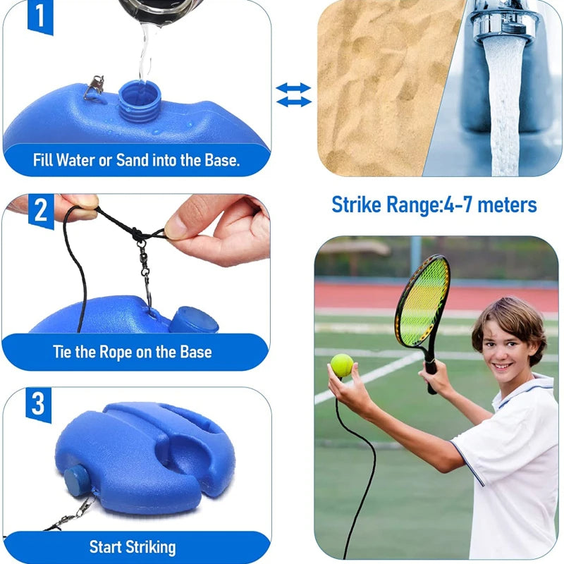 Train Smarter. Anytime. Anywhere. - Tennis Ball Rebound Trainer